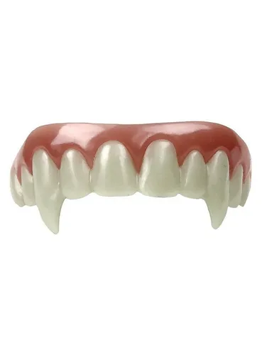 Billy Bob Vampirgebiss weiß - Kostümzubehör für Horror-Looks - Kostüme: Hochwertiges Vampirgebiss mit Haftperlen, ideal für ein authentisches Halloween-Outfit oder Karneval. Perfekt für Erwachsene, die einen gruseligen Eindruck hinterlassen wollen.