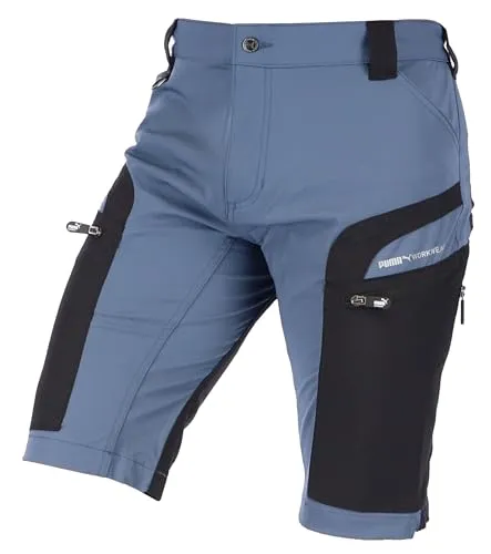 PUMA Workwear Pro-One Cargo Shorts Herren - Wanderhosen mit 4-Wege-Stretch für maximale Bewegungsfreiheit und perfekten Sitz. Ideal für Outdoor-Aktivitäten, handwerkliche Tätigkeiten und sommerliche Abenteuer.