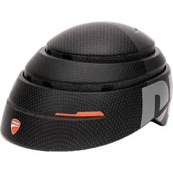 Ducati Unisex – Erwachsene Casco Foldabile Urban klapphelm, Schwarz mit roten Details, M - Motorradhelm, klappbar und leicht transportierbar, reduziert die Größe um 55 % und bietet Sicherheit für Fahrräder und Roller. Erhältlich in zwei Größen: M-L.