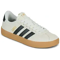Adidas Damen VL Court 3.0 Schuhe - Stylische Damen Sneakers in Cream White mit regulärer Passform, dämpfender Zwischensohle und strapazierfähiger Gummiaußensohle für hohen Tragekomfort.