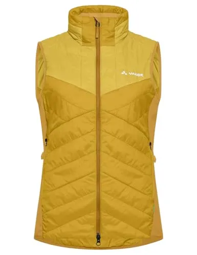 VAUDE Damen Weste Wo Sesvenna Vest IV - Funktionsjacke aus recycelten Materialien, umweltfreundlich und wasserabweisend. Ideal für Ski- und Bergtouren mit optimaler Bewegungsfreiheit durch elastische Einsätze.