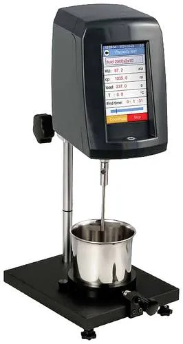 PCE Instruments PCE-RVI 8 Viskositätsmessgerät - Spezialwerkzeuge zur präzisen Viskositätsmessung von Flüssigkeiten, mit großem LCD Touchscreen und optionalem ISO-Werkszertifikat für höchste Genauigkeit.