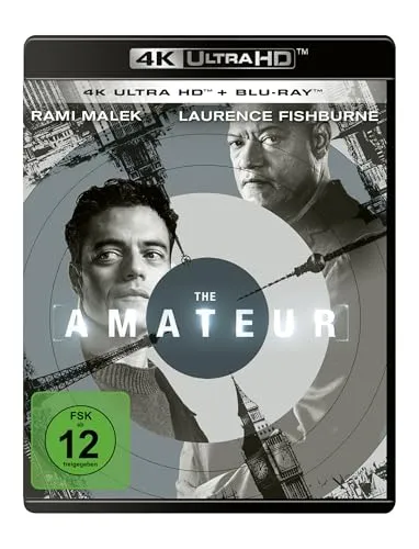 The Amateur (Rami Malek) 4K Ultra HD Blu-ray - 4K Ultra HD Blu-ray, Deutsche Originalware, ideal für Filmfans, Veröffentlichung am 11.07.2025, FSK ab 12, Sprache: Deutsch und Englisch.
