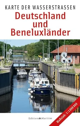 Karte der Wasserstraßen: Deutschland und Beneluxländer
