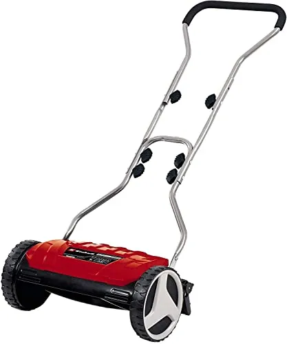 EINHELL Handrasenmäher GE-HM 38 S - 38 cm Schnittbreite, leise und umweltfreundlich mit 5 hochwertigen Stahlmessern für golfrasentaugliche Ergebnisse