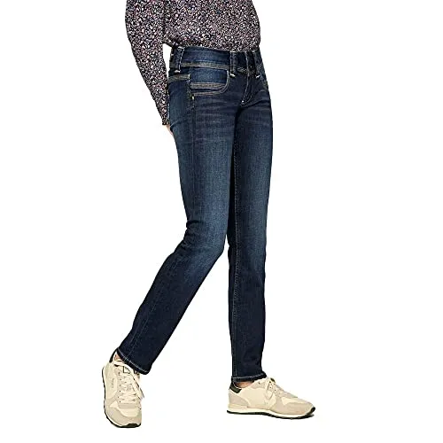 Pepe Jeans Damen Venus Jeans, 000denim (H06), 32W / 34L - Moderne Jeans mit niedriger Taille und geradem Bein, ideal für einen lässigen Look und perfekten Tragekomfort.