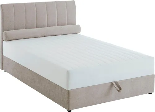 ATLANTIC home collection Boxbett ALISIA, mit Taschenfederkern, Bettkasten und Kissenrolle im Originalbezug