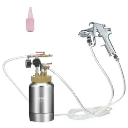 Druckbehälter Farbbehälter 2L - Sprühfarbe Drucktopf Tank - Airbrush Drucktopf mit 2L Tankinhalt, ideal für präzise Farbaufträge und gleichmäßige Sprühtechnik. Hoher Druck von 45 psi für optimale Ergebnisse.