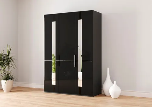 Musterring Kleiderschrank Imola W Einlegeböden und Kleiderstangen, mit Glastüren inklusive Zierspiegel