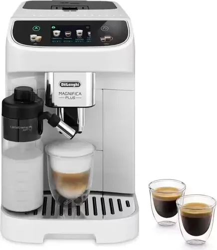 De'Longhi ECAM 320.60.W Kaffeevollautomat - Kaffeevollautomat mit integriertem Milchaufschäumer für perfekten Cappuccino und Latte Macchiato, ideal für Kaffeeliebhaber.