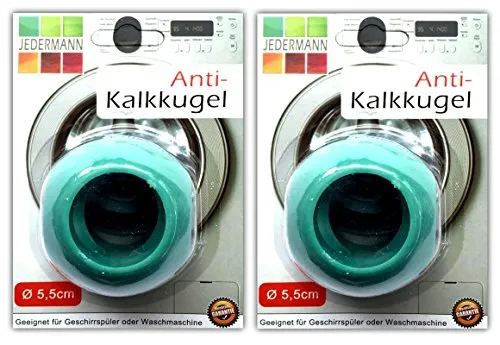 2x Magnetische Anti Kalk Kugel Ø 5,5 cm für Waschmaschine Geschirrspüler Antikalk Ball Waschkugel Wäschekugel