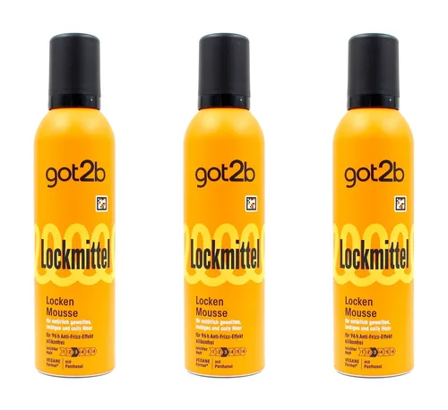 got2b Lockmittel Locken mousse Schaumfestiger , 3x250ml EAN4015100866179