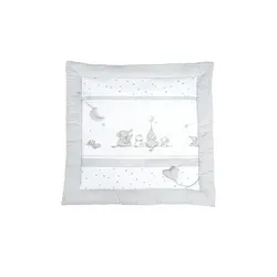 Roba Krabbeldecke Sternenzauber, grau - Babydecke aus 100% Baumwolle, perfekt für Neugeborene, schadstoffgeprüft und besonders sanft zur Babyhaut.
