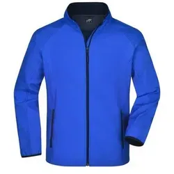 Men's Promo Softshell Jacket - Wasserabweisende Softshelljacke in Blau, Gr. M - Funktionsjacken, ideal für Promotion und Freizeit, aus weichem 2-Lagen Softshellmaterial, winddicht und atmungsaktiv mit gemütlichem Microfleece-Futter.