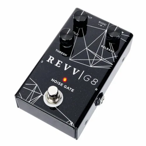 Revv G8 Noise Gate - Zubehör für Gitarre & Bass; Effektpedal mit vielseitiger Rauschunterdrückung von leicht bis High Gain, ohne Klangverlust – ideal für den professionellen Sound.