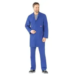 Planam Arbeitskittel BW 290 Herren - Blau, Größe 46 - Arbeits- & Schutzkleidung mit abnäher für optimalen Sitz, strapazierfähiger Baumwollstoff und praktische Taschen für höchste Funktionalität.