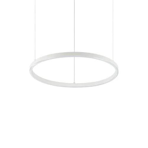 Ideal Lux LED Pendelleuchte ORACLE SLIM D050 ON-OFF, 29W, 3000K - Moderne Pendelleuchte mit schmalem Design, ideal für stilvolle Innenräume. Bietet eine warme Lichtabgabe von 3000 lm und ist perfekt für Büros, Lobbys und Wohnräume.
