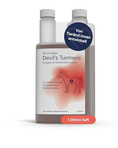 Devil's Turmeric 1 l - Nahrungsergänzung für Ihr Wohlbefinden - Arzneimittel: Rezeptfreies Kurkuma-Extrakt von Nutrilabs GmbH in 1 l Flasche für eine natürliche Unterstützung Ihres Immunsystems.