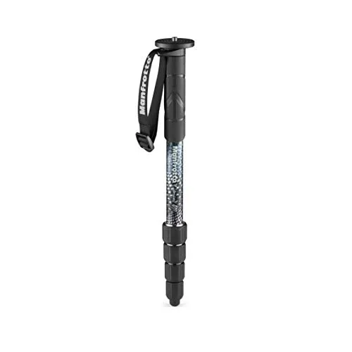 Manfrotto Element MII Einbeinstativ Alu 5 Segmente Schwarz - Stativ: Leichtes Aluminium-Einbeinstativ mit komfortablem Gummigriff, perfekt für unterwegs und vielseitige Fotografie.