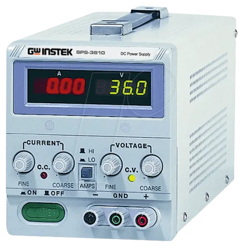 GW Instek SPS-3610 Labornetzgerät - Netzgeräte und Netzteile, kompaktes und leistungsstarkes Labornetzgerät mit 0 - 36 V und 10A, ideal für präzise Anwendungen.