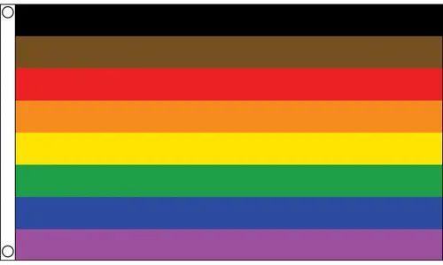 DRAPEAU LGBT ARC-EN-CIEL PLUS DE COULEURS PLUS DE FIERTÉ 150x90cm - DRAPEAU MORE