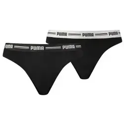 Puma 2P Iconic Solid String Schwarz Small Damen