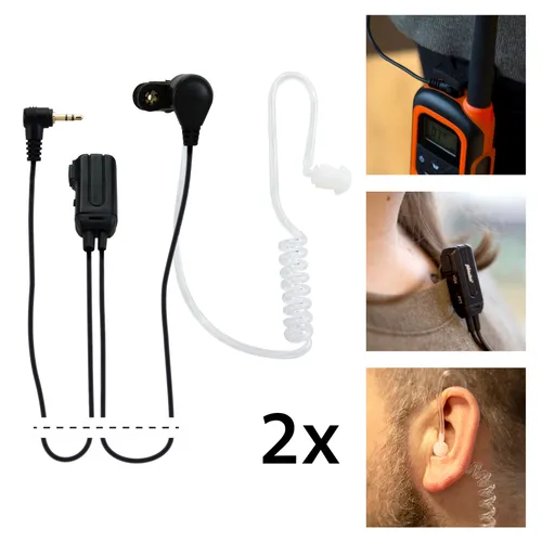 Alecto Walkie Talkie FRH-10 DUO - 2er-Pack mit Luftschlauch Headset - Walkie Talkies für Kinder, batteriebetrieben und ideal für Abenteuer im Freien, ab Geburt geeignet.