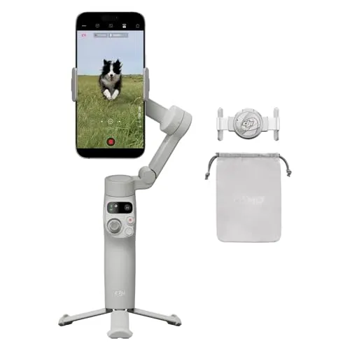 DJI Osmo Mobile 7 - Intelligenter Smartphone-Gimbal für perfekte Aufnahmen - Gimbal für Smartphones mit fortschrittlicher Drei-Achsen-Stabilisierung und ActiveTrack 7.0, ideal für beeindruckende Videos in Kinoqualität.