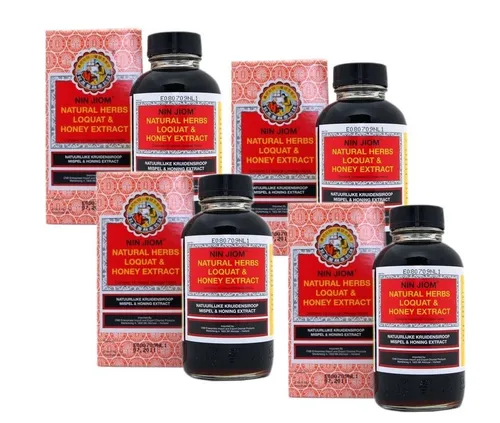 NIN JIOM PEI PA KOA Honig Mispel Kräutersirup 4x150ml - Genießen Sie den einzigartigen Geschmack des PEI PA KOA Honig Mispel Kräutersirups mit 14 ausgewählten Kräutern. Ideal für kreative Rezeptideen und besondere Anlässe.