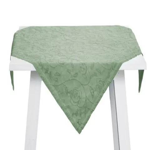 PICHLER Mitteldecke RONA 85 x 85 cm – Jade - Elegante Mitteldecke im Used-Look aus 100% Baumwolle, pflegeleicht und bügelfrei. Perfekt für stilvolle Tischdekorationen und besondere Anlässe.