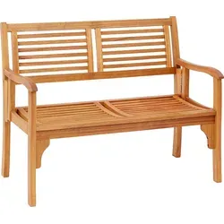 Dehner Klappbank Douglas - 2-Sitzer, ca. 119 x 62 x 90 cm, aus FSC-zertifiziertem Akazienholz, klappbar und besonders langlebig bis 320 kg belastbar