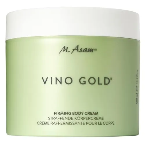 M. Asam VINO GOLD Straffende Körpercreme (500 ml) – Anti-Aging Pflege für glatte Haut - Bodycremes für straffere Haut: Die reichhaltige Körpercreme mit Koffein und Aloe Vera verbessert die Hautfestigkeit und spendet intensive Feuchtigkeit für geschmeidige Haut.
