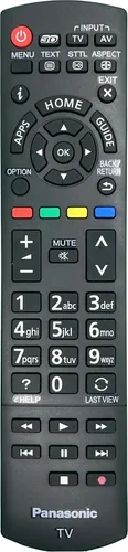 Originale Panasonic TV Fernbedienung N2QAYB000842 - Tastaturen - Original Fernbedienung für Panasonic Smart TVs, sofort einsatzbereit ohne Programmierung, beste Qualität für optimale Funktionalität.