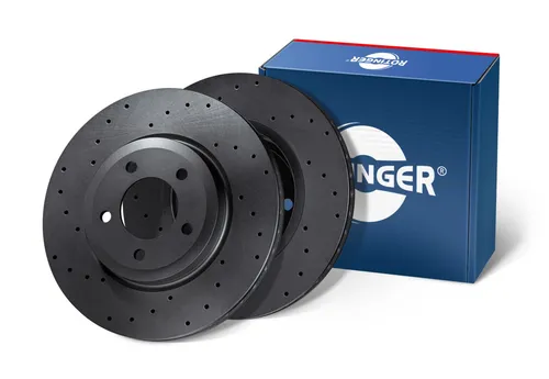 Rotinger Bremsscheibe GRAPHITE DRILLED RT 2021-GL T3 - Hochleistungs-Bremsscheibe für optimale Bremsleistung, ideal für sportliche Fahrzeuge und verbesserte Wärmeableitung.