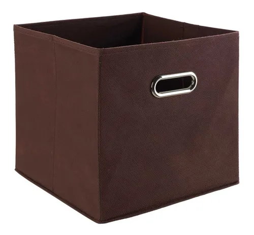 casa NOVA Aufbewahrungsbox ENNI, Braun, Vlies, B 27 x H 28 x T 27 cm, (1 St), mit 2 seitlichen Griffen
