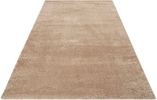 Esprit Teppich California ESP-22937, rechteckig, 80x150 cm - Teppich in uni beige mit 18 mm hohem, weichem Flor, ideal für Wohnzimmer und Schlafzimmer. Strapazierfähig und schmutzabweisend, perfekt für stilvolle Akzente.