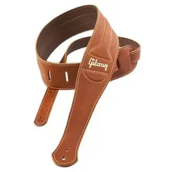 Gibson The Classic Strap - Zubehör für Gitarre & Bass, Premium Gitarren Gurt aus hochwertigem Leder mit klassischem Design, verstellbar von 123 bis 152 cm für optimalen Tragekomfort.