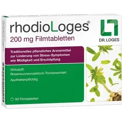 rhodiologes 200 mg - Stresslinderung - Arzneimittel zur vorübergehenden Linderung von Stress-Symptomen wie Müdigkeits- und Schwächegefühl bei Erwachsenen, auf Basis von Rosenwurzwurzelstock-Trockenextrakt.