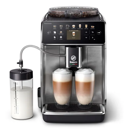 Saeco SM6585/00 Kaffeevollautomat - 1.500 Watt, 15 bar Pumpendruck und 2-Tassen-Funktion für perfekten Kaffee, Cappuccino und Latte Macchiato