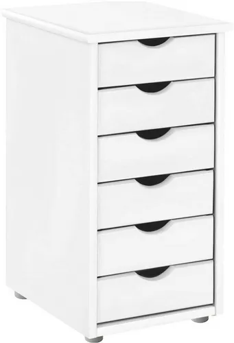 INOSIGN Kommode Gava aus massivem Kiefernholz - Kommode für kleine Räume mit 6 pflegeleichten Schubladen, aus FSC®-zertifiziertem Kiefernholz und in modernem Design.