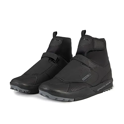 Endura MT500 Burner Flat Herren MTB Schuhe – Wasserdicht, Schwarz, Größe 41 - Hochwertige Herren MTB Schuhe mit wasserdichter ExoshellFW-Membran und robustem Obermaterial. Optimaler Halt durch StickyFoot Grip und Flexprofil für mehr Kontrolle auf dem Bike.