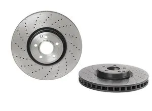BREMBO Bremsscheibe COATED DISC LINE 360mm für Mercedes-Benz - Bremsscheiben für optimale Bremsleistung, gelocht und innenbelüftet, beschichtet für längere Lebensdauer, passend für verschiedene Mercedes-Benz SL Modelle.
