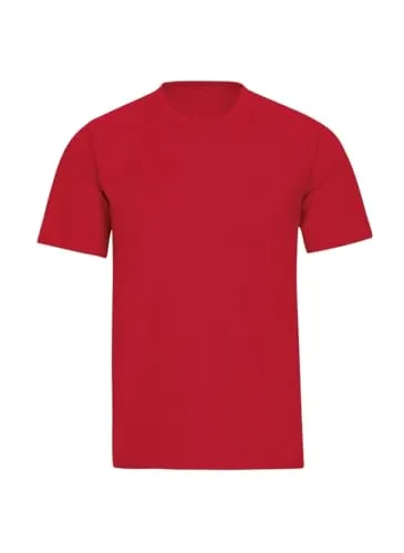 Trigema Herren T-Shirt aus Baumwolle 637202, Kirsch, XXL - Hochwertiges T-Shirt aus 50% Baumwolle und 50% Polyester, ideal für Alltag und Freizeit, in klassischem Schnitt mit Rundhals-Ausschnitt.