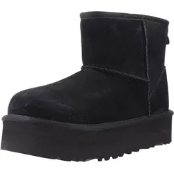 Ugg Kids Ds´ Classic Mini Platform Stiefel Schwarz EU 32 1/2 - Wanderschuhe für Kinder mit glamourösem Pailletten-Design, ideal für stilvolle Abenteuer. Hergestellt aus recycelten Materialien und mit UGGplush Futter für höchsten Komfort.