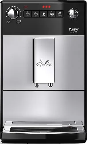 Melitta Kaffeevollautomat Purista F230-101 - Silber, perfekter Kaffeegenuss mit Vorbrühfunktion und elegantem Design für anspruchsvolle Kaffeeliebhaber