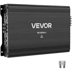 VEVOR 4-Kanal Autoverstärker Klasse AB - Hochleistungsverstärker für Autos, max. 4 x 500 W an 2 Ohm. Genießen Sie klaren Klang und starken Bass für ein unvergleichliches Audioerlebnis auf jeder Fahrt. Einfache Installation und universelle Kompatibilität.
