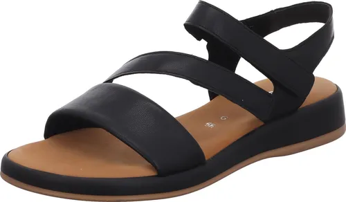 Gabor Damen Keilsandalen - Bequeme Sommerschuhe für Frauen - Wanderschuhe mit leichter Mehrweite (G) und komfortablem Klettverschluss, ideal für entspannte Sommertage und Freizeitaktivitäten.