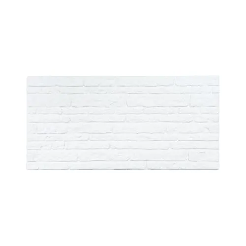 IZODEKOR Styropor Wandverkleidung Natursteinoptik Weiß 50x100x2 cm | Überstreichbar Wandpaneele für DIY-Projekte | Wasserfest | N-1900