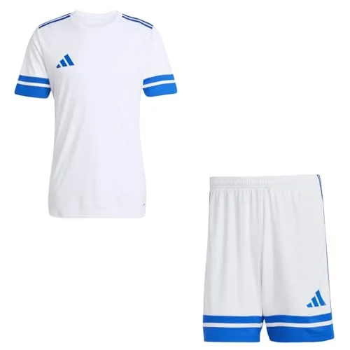 adidas Herren Set Trikot + Hose Squadra 25 White/Team Royal Blue XL - Sportliches Trikot- und Hosen-Set mit modernem Design. Der elastische Bund sorgt für optimalen Sitz, während die AEROREADY Technologie für ein angenehmes Tragegefühl sorgt. Ideal für Training und Freizeit.
