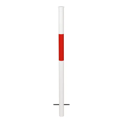 Moravia SysG Standrohr Urban 60/1330 bet fl rw - Robustes MORION-Systemgeländer URBAN Standrohr, ideal für Absperrungen. Feuerverzinkt und rot-weiß lackiert, sorgt es für Sicherheit und Sichtbarkeit. Perfekt zum Einbetonieren.